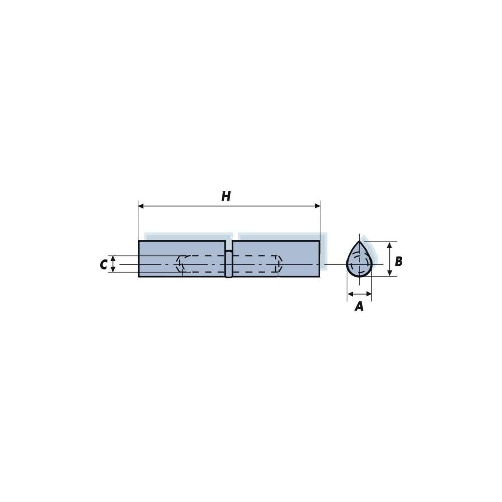 Bagues laiton pour paumelle Maroc® type MA S 100 en boîte de 10 - FAURE