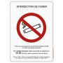 Panneau interdiction de fumer et vapoter