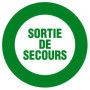 Panneau d'évacuation et secours