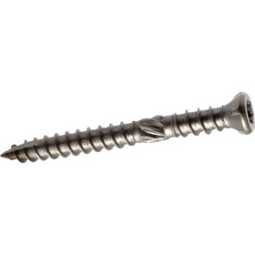 Vis terrasse tête fraisée double filet Torx - inox A2/A4