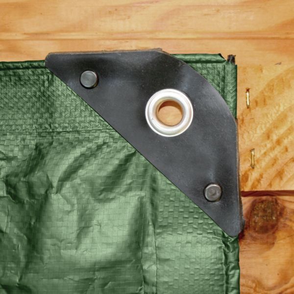 TERRE JARDIN Gartenplane Braun – 140 G/m², Wasserdicht, UV-beständig, Mit Ösen