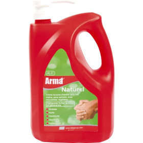 Crème lavante d’atelier pour les mains Arma Naturel - Bidon pompe de 4 litres