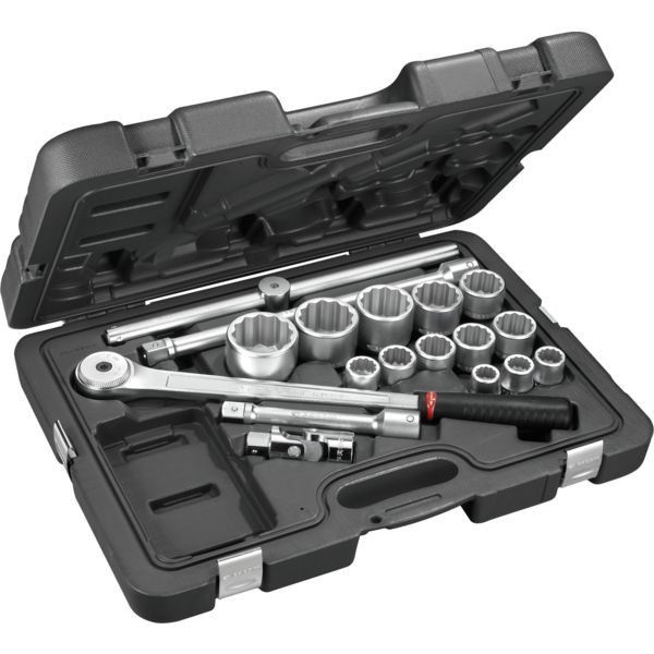 Cliquet et douilles 3/4 coffret de 18 pièces KL.500PB