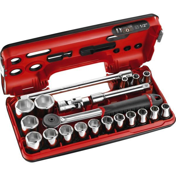 Cliquet et douille 1/2 coffret de 21 pièces S.161DBOX1PB