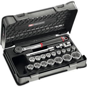 Cliquet et douilles 1/2 coffret de 19 pièces S.161-2P6PB