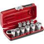 Cliquet et douilles 1/4 coffret de 11 pièces RXPICOPB