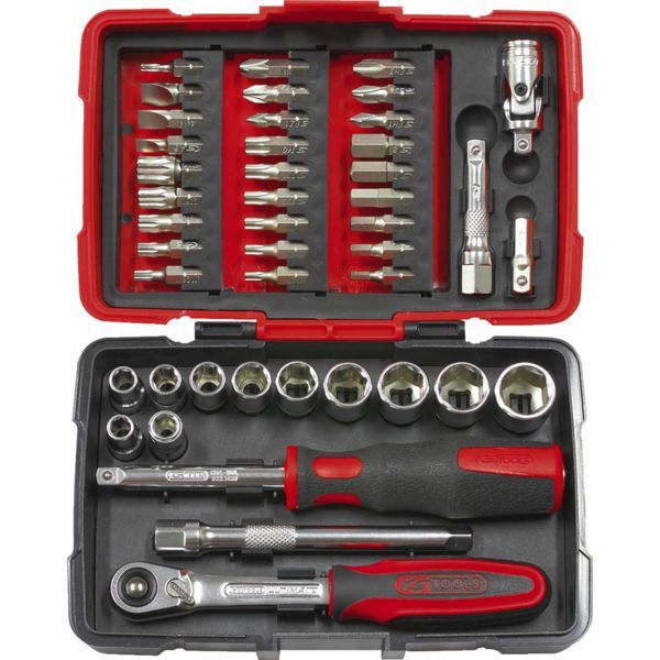 Cliquet et douilles 1/4 coffret de 44 pièces