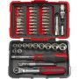 Cliquet et douilles 1/4 coffret de 44 pièces