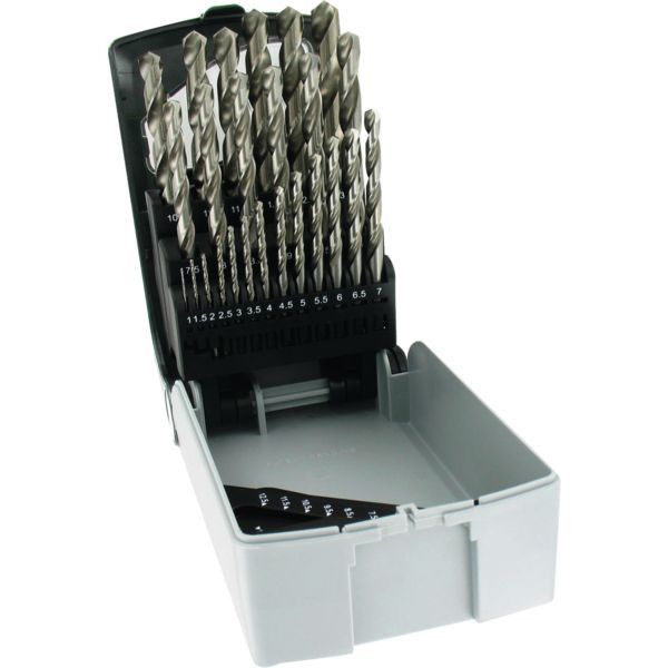 Coffret de 25 forets G510 HSS de 1 à 13 mm par 0,5 mm