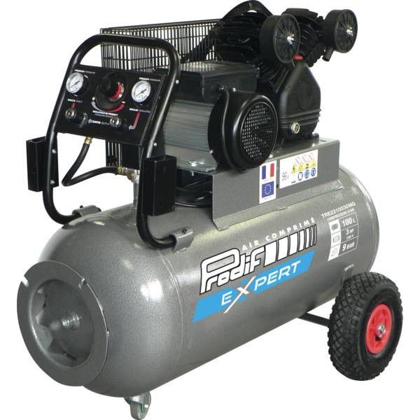 Compresseur mobile 100 l - 16.2 m3/h