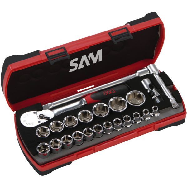Cliquet et douilles 1/2 coffret de 23 pièces cliquet etanche