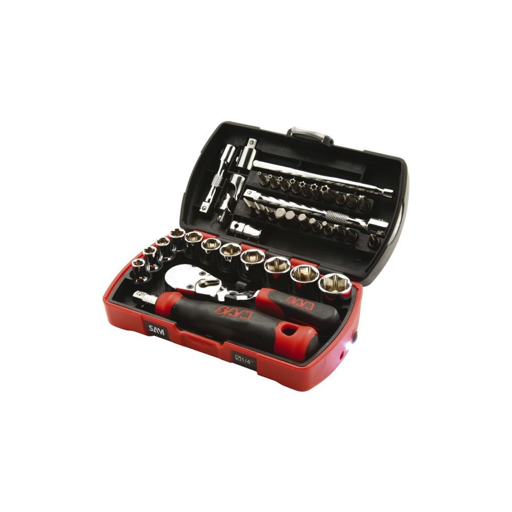 Coffret Dbox cliquet étanche + douilles 1/2 6 pans OGVGRIP - Facom