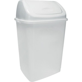 Poubelle plastique à couvercle basculant