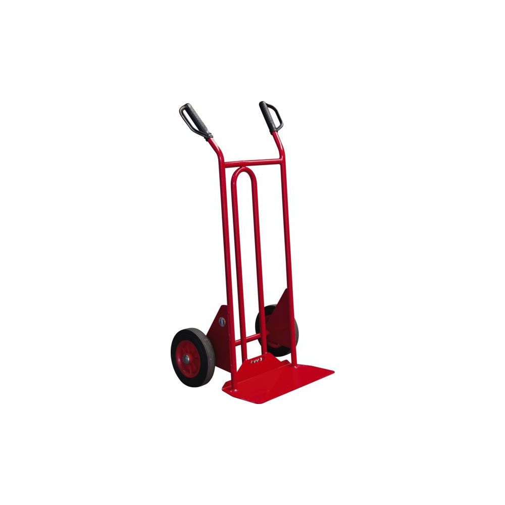 Diable Pliable 150kg - Tube Acier - Roues Increvables - Hauteur 115cm - Plateau Aluminium Antidérapant 35x29cm
