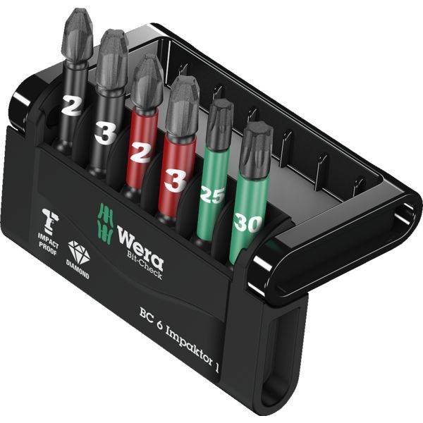 Embout de vissage Bit-Check 6 Impaktor 1 coffret de 6