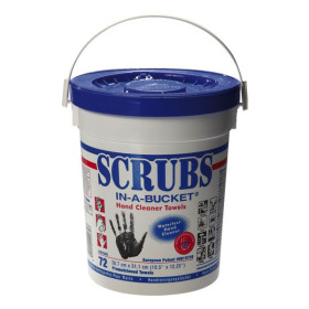 Lingettes nettoyantes Scrubs en seau de 72