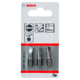 3 Embouts de vissage qualité extra-dure S emmanchement hexagonal 0,8x5,5 25mm