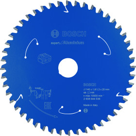 Lame scie circulaire Sans-fil Expert Aluminium 140x20x1,8mm , 48D