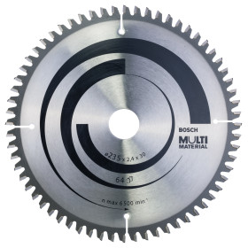 Lame scie circulaire Multimatériaux 235x30/25x2,4mm , 64D