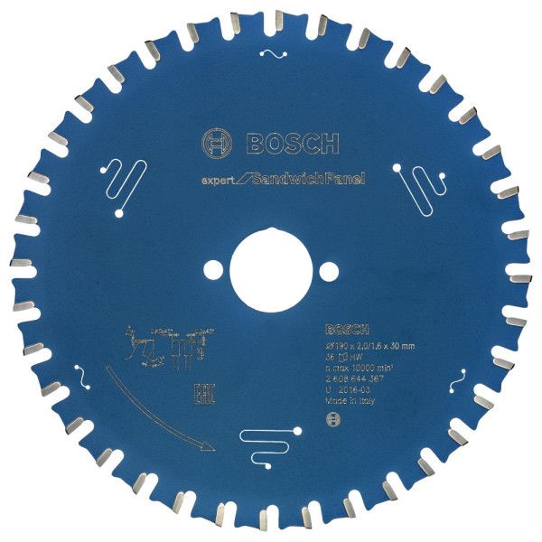 Lame scie circulaire Expert Panneaux Sandwich 190x30x2,0mm , 36D