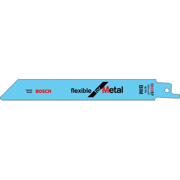 5 Lames scie sabre BIM Flexible Métal 150mm S922EF