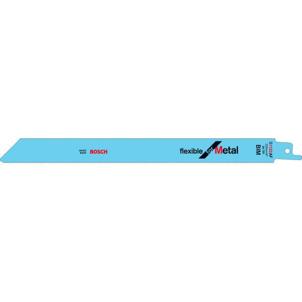 5 Lames scie sabre BIM Flexible Métal 225mm S1122AF