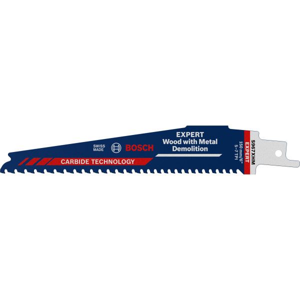 1 Lame scie sabre EXPERT Carbure Démolition Bois & Métal 150mm S967XHM