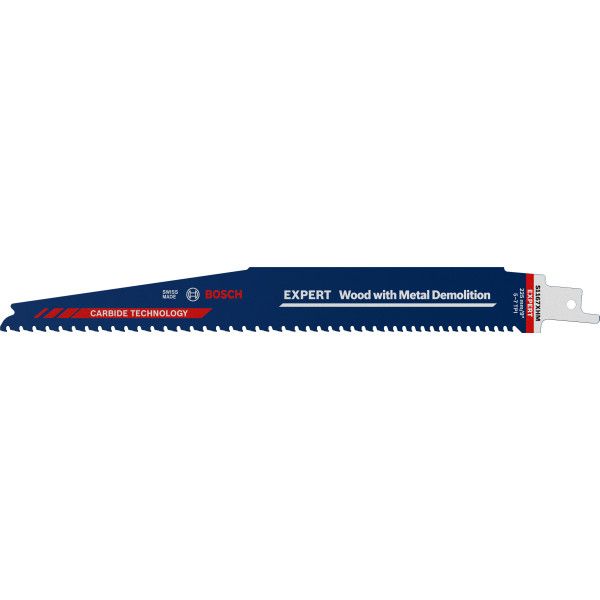 1 Lame scie sabre EXPERT Carbure Démolition Bois & Métal 225mm S1167XHM