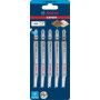 5 Lames scie sauteuse EXPERT HCS Sans éclat Bois 117mm T308B