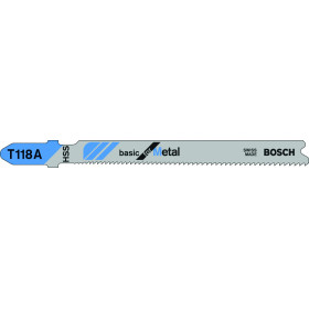 100 Lames scie sauteuse HSS Métal 92mm , Pas : 1,1-1,5mm T118A