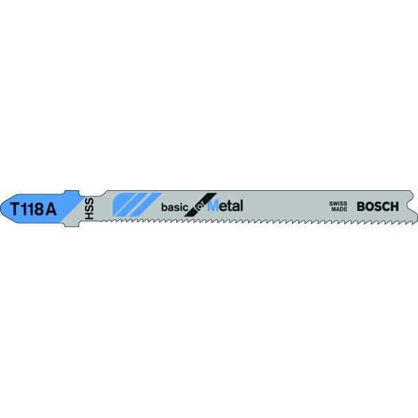 100 Lames scie sauteuse HSS Métal 92mm , Pas : 1,1-1,5mm T118A