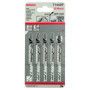 5 Lames scie sauteuse BIM Speed Bois dur 100mm , Pas : 4-5,2mm T144DF