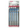 5 Lames scie sauteuse BIM Speed Métal 132mm , Pas : 1,2mm T321AF
