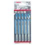5 Lames scie sauteuse BIM Speed Métal 132mm , Pas : 2mm T321BF
