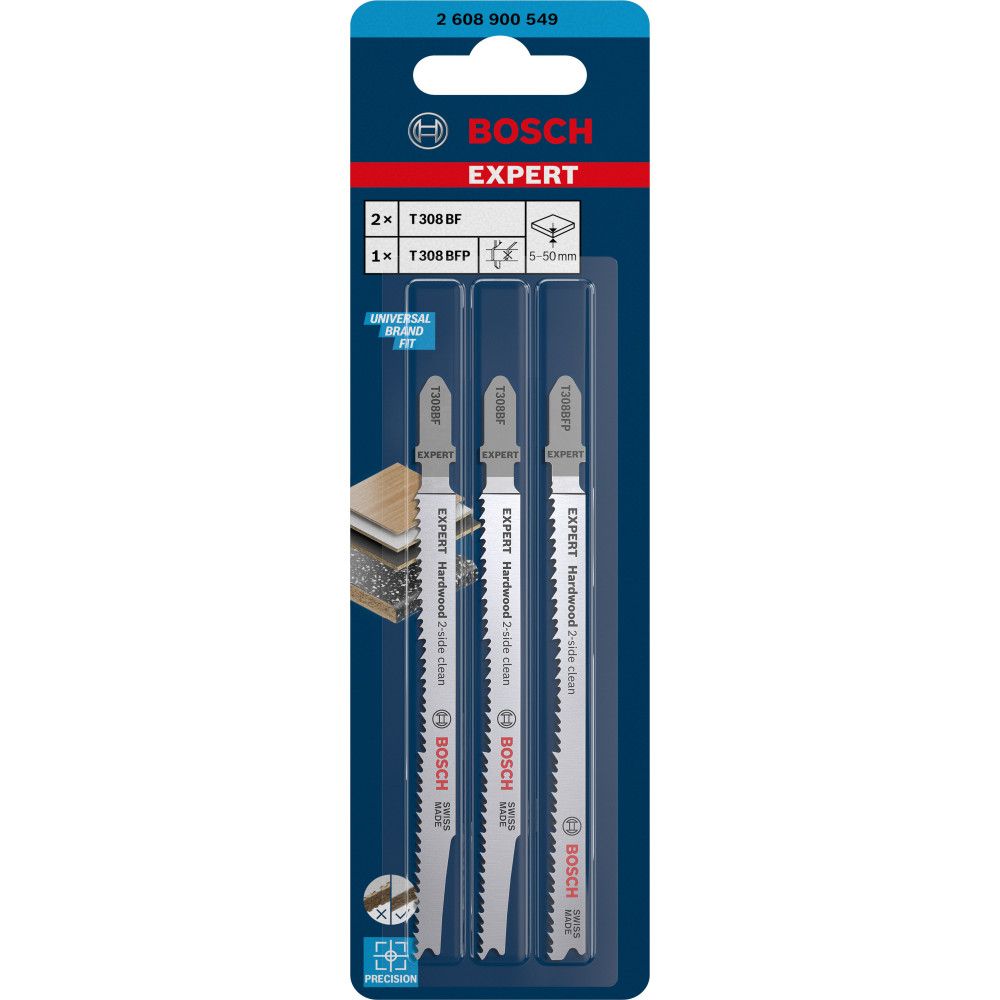 Pack De 25 Lames Pour Scie Sauteuse Würth Multiblade 3 étoiles - Coupe Bois, Neuf