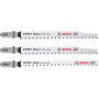 Kit 3 Lames scie sauteuse EXPERT Sans éclat Bois 117mm 2x T308B, 1x T308BO