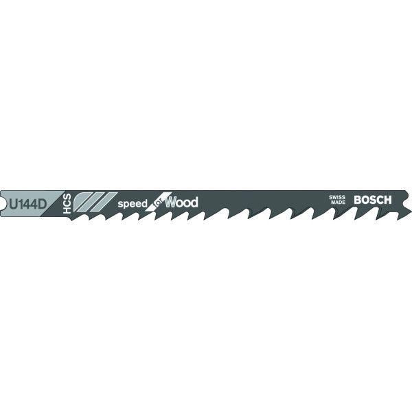 3 Lames scie sauteuse HCS Speed Bois 100mm , Pas : 4-5,2mm U144D