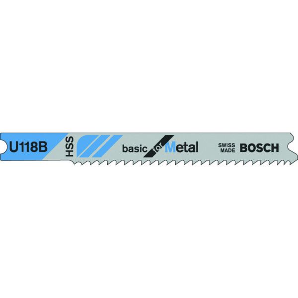 3 Lames scie sauteuse HSS Métal 80mm , Pas : 1,9-2,3mm U118B