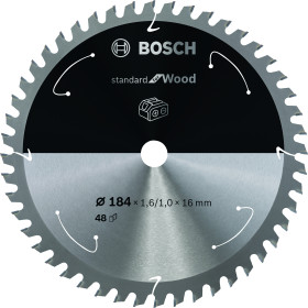 Lame scie circulaire Sans-fil STD Bois 184x16x1,6mm , 48D