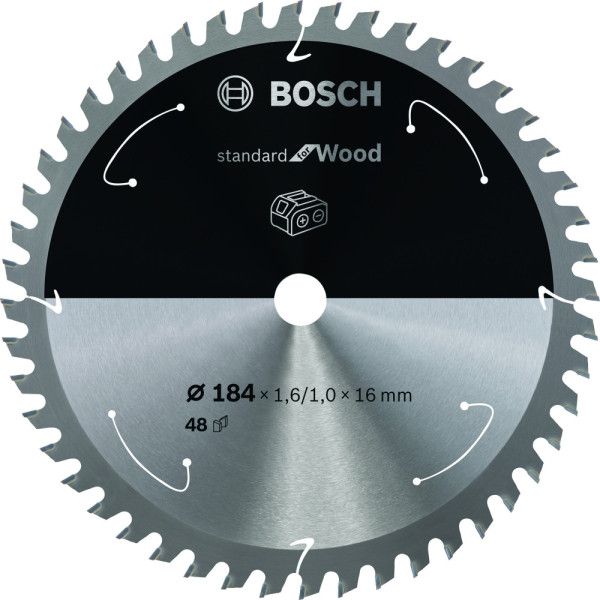 Lame scie circulaire Sans-fil STD Bois 184x16x1,6mm , 48D
