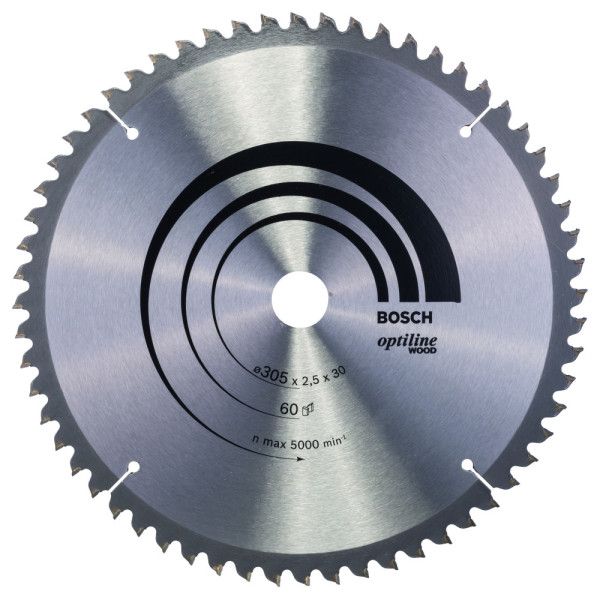 Lame scie circulaire Optiline Bois 305x30x2,5mm , 60D