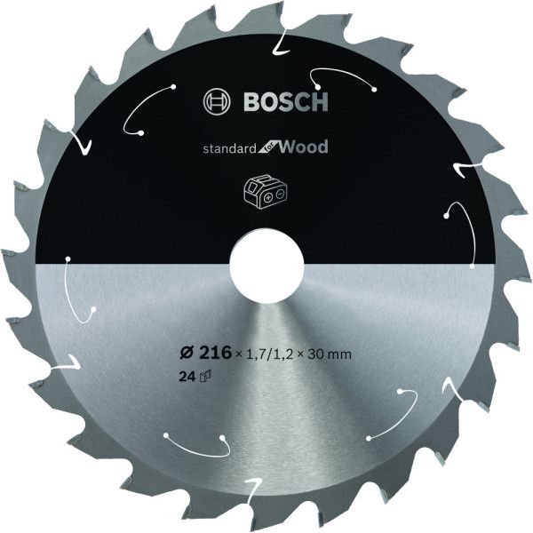 Lame scie circulaire Sans-fil STD Bois 216x30x1,7mm , 24D