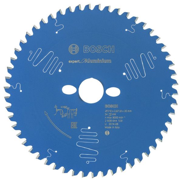 Lame scie circulaire Expert Aluminium 210x30x2,6mm , 54D
