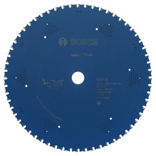 Lame scie circulaire Expert Métal 305x25,4x2,6mm , 60D
