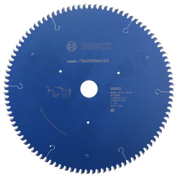 Lame scie circulaire Expert Multimatériaux 305x30x2,4mm , 96D