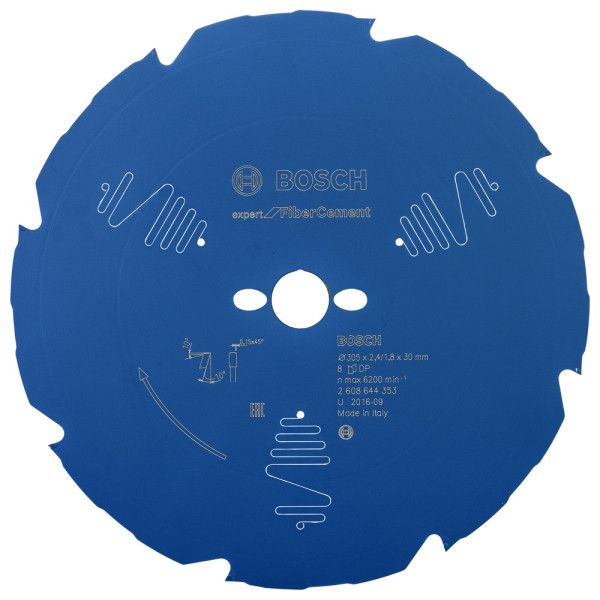 Lame scie circulaire Expert Fibrociment 305x30x2,4mm , 8D