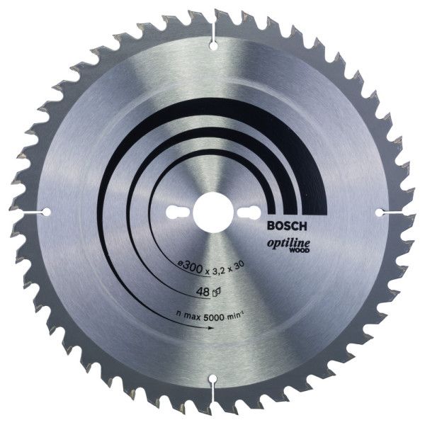 Lame scie circulaire Optiline Bois 300x30x3,2mm , 48D