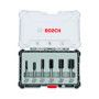 Coffret de 6 fraises droites, queue de 8mm