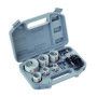 Coffret 6 scies trépans HSS BIM Vissée Bois & Métal Ø20,25,35,40,51,68mm