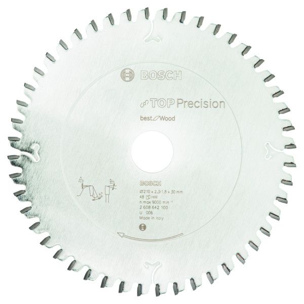 Lame scie circulaire Best Bois 210x30x2,3mm , 48D